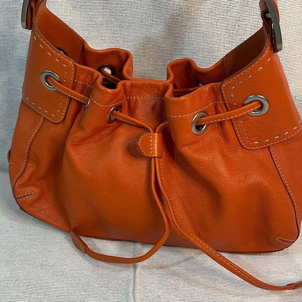 Cole Haan Orange Leather Shoulder Bag